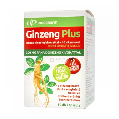 Innopharm Ginzeng Plus panax-ginzeng kivonattal +10 vitaminnal kapszula 50 db