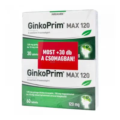 Walmark Ginkoprim max 120 mg tabletta 60 + 30 db