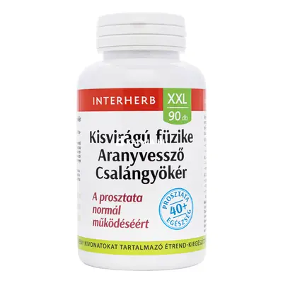 Interherb XXL Kisvirágú füzike Aranyvessző Csalángyökér kapszula 90 db