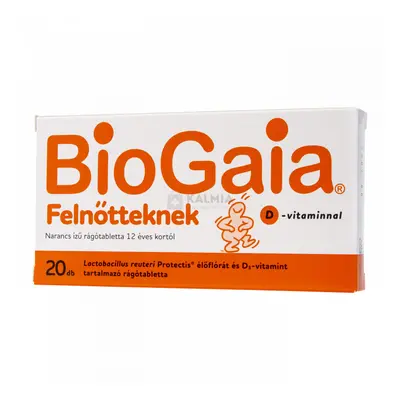 Biogaia Protectis +D-vitamin felnőtt rágótabletta 20 db