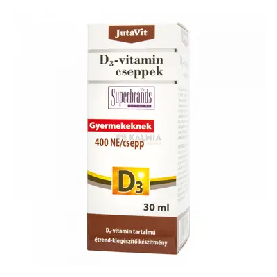 JutaVit D3-vitamin cseppek csecsemőknek, gyermekeknek 30 ml