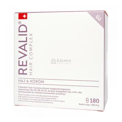 Revalid Hair Complex haj és köröm kapszula 180 db