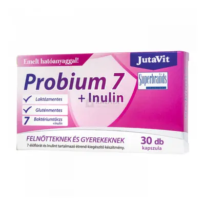 JutaVit Probium 7 + Inulin étrend-kiegészítő kapszula 30 db