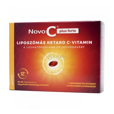 Novo C Plus Forte liposzómás retard C-vitamin lágykapszula 60 db