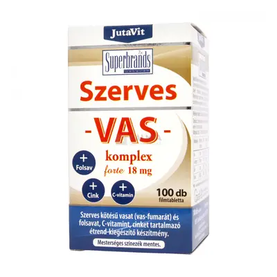 JutaVit Szerves Vas komplex forte 18 mg filmtabletta 100 db