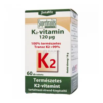 JutaVit K2 vitamin 120 mcg étrend-kiegészítő tabletta 60 db