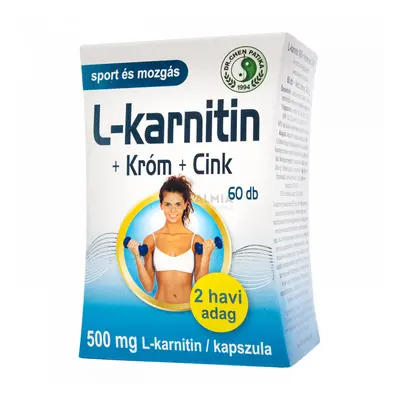 Dr. Chen L-Karnitin +Króm +Cink kapszula 500 mg 60 db