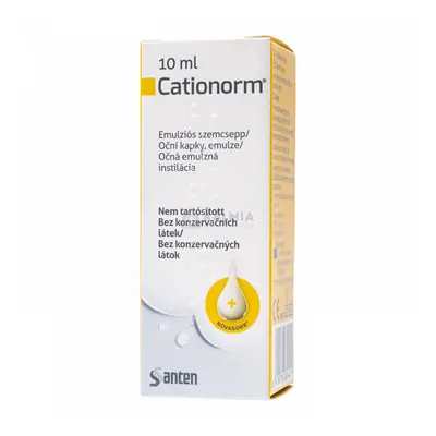 Cationorm szemcsepp 10 ml