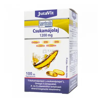 JutaVit Csukamájolaj 1200 mg kapszula 100 db