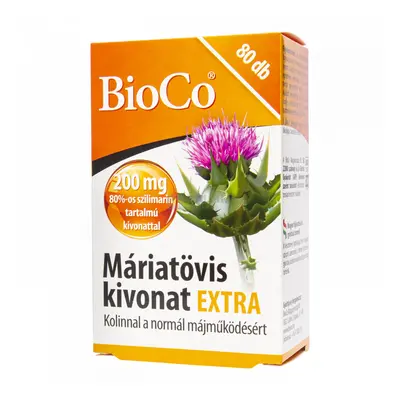 BioCo Máriatövis kivonat Extra tabletta 80 db