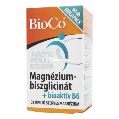 BioCo magnézium-biszglicinát + bioaktív B6-vitamin tabletta 90 db