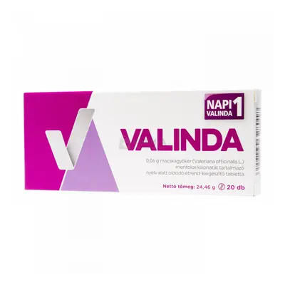 Valinda 60 mg nyelv alatti tabletta 20 db