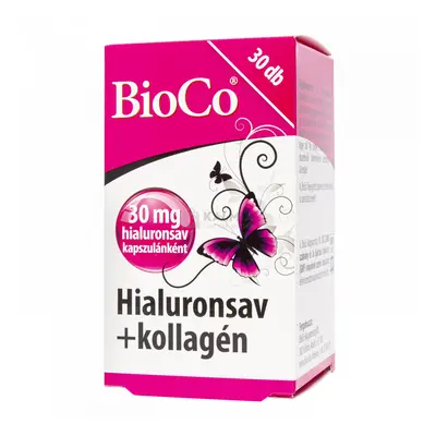 BioCo Hialuronsav+Kollagén kapszula 30 db