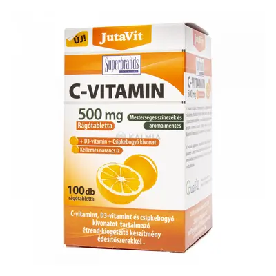 JutaVit C-Vitamin 500 mg rágótabletta 100 db