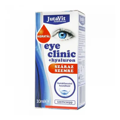 JutaVit Eye Clinic + Hyaluron szemcsepp száraz szemre 10 ml