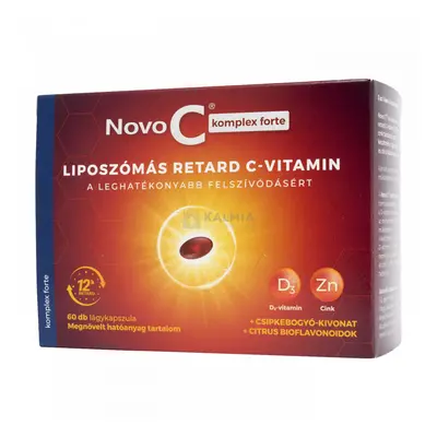 Novo C Komplex Forte liposzómás retard C-vitamin lágykapszula 60 db