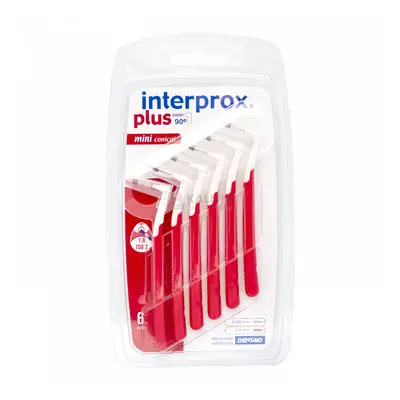 Dentaid Interprox Plus Mini conical (kúpos) piros fogközi kefe 6 db