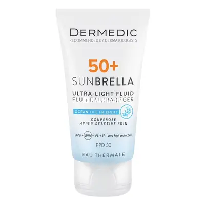 Dermedic Sunbrella fényvédő SPF50+ arckrém rosaceás bőrre 40 ml