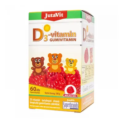 JutaVit D3-vitamin gumivitamin 60 db