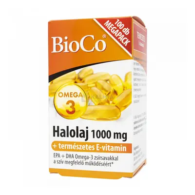 BioCo Halolaj 1000 mg + E-vitamin kapszula 100 db