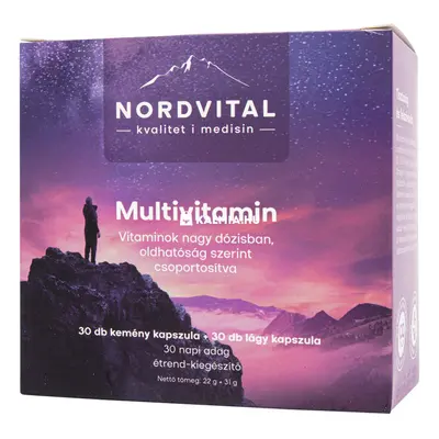 Nordvital multivitamin kapszula + lágykapszula 30 + 30 db