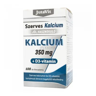 JutaVit Szerves Kalcium 350 mg + D3-vitamin filmtabletta 100 db