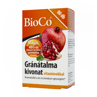 BioCo Gránátalma kivonat vitaminokkal tabletta 80 db