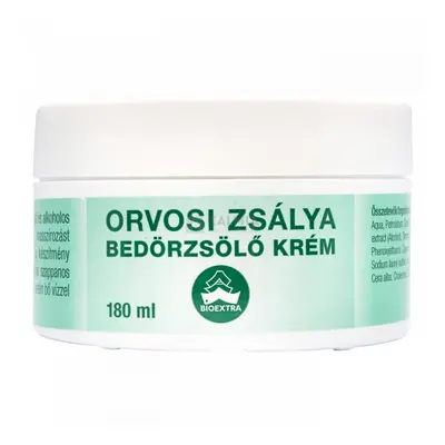 Bioextra orvosi zsályás bedörzsölő masszázskrém 180 ml