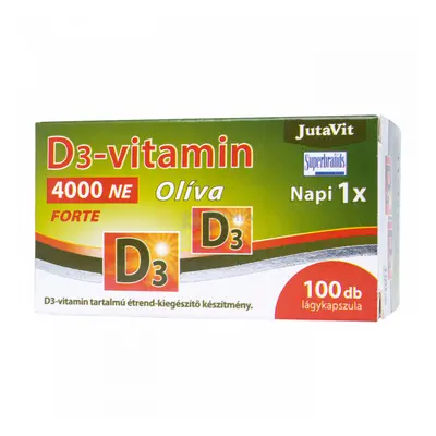 JutaVit D3-vitamin 4000 NE olíva lágykapszula 100 db