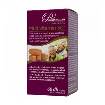 Patikárium multivitamin 50+ tabletta 60 db