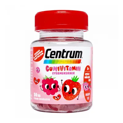 Centrum gumivitamin gyermekeknek eper-málna ízű 30 db