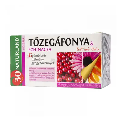 Naturland Tőzegáfonya Echinacea tea 20x2g