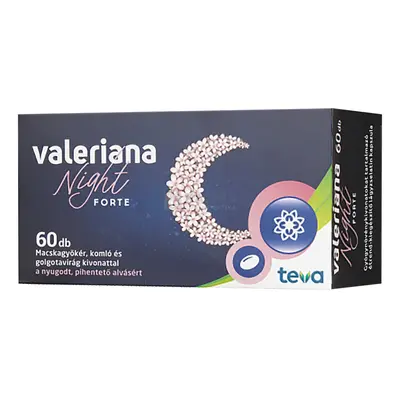 Valeriana Night Forte étrend-kiegészítő lágyzselatin 60 db