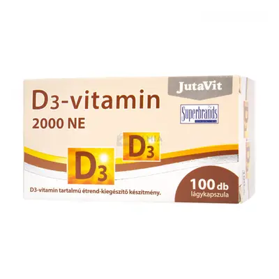 JutaVit D+-vitamin 2000 NE étrend-kiegészítő kapszula 100 db