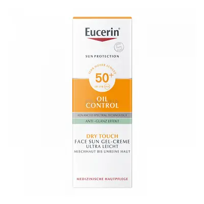 Eucerin Sun Oil Control SPF50+ napozó gél-krém arcra 50 ml