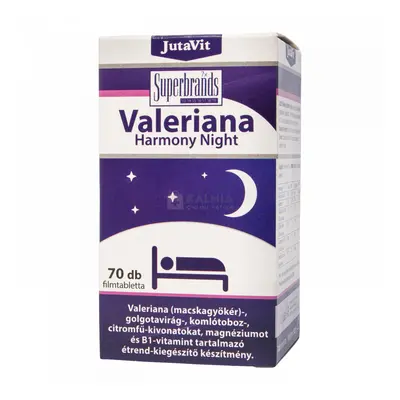 JutaVit Valeriana Harmony Night étrend-kiegészítő filmtabletta 70 db