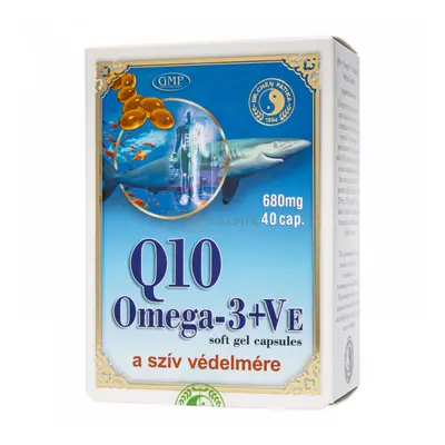 Dr. Chen Q10-koenzim +Omega-3 +E-vitamin kapszula 40 db