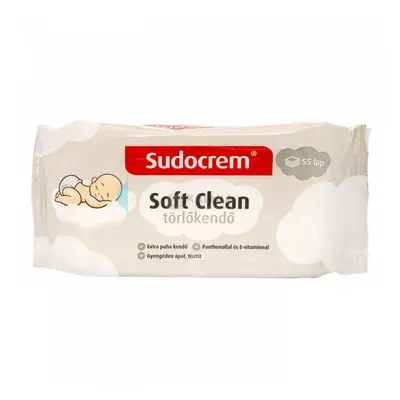 Sudocrem Soft Clean törlőkendő 55 db