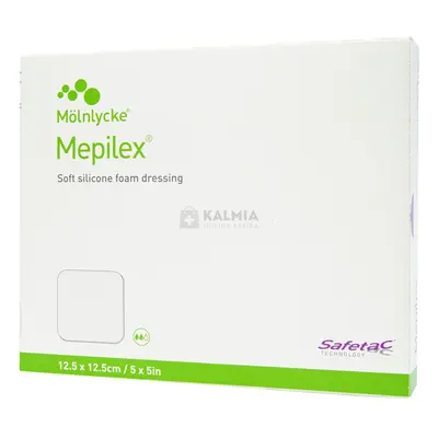 Mepilex lágy szilikon habos kötszer 12,5 x 12,5 cm 5 db