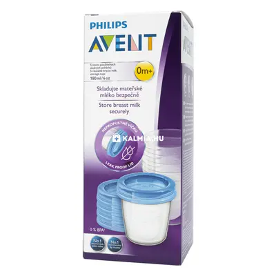 Philips Avent Anyatejtároló VIA poharak 180 ml 5 db