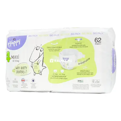 Bella Baby Happy Maxi pelenka 8-14 kg 62 db