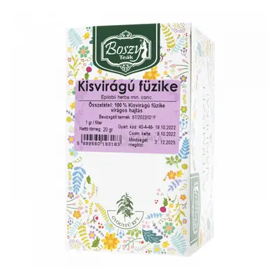 Gyógyfű Boszy kisvirágú füzike tea filteres 20 x 1 g