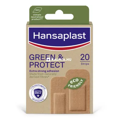 Hansaplast Green & Protect öko-barát sebtapasz több méretben 20 db