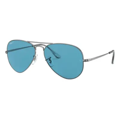 Ray-Ban Aviator Metal II RB3689 004/S2 Polarized M (58) Ezüst Unisex Napszemüvegek