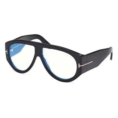 Tom Ford FT5958-B 001 ONE SIZE (60) Fekete Unisex Dioptriás szemüvegek