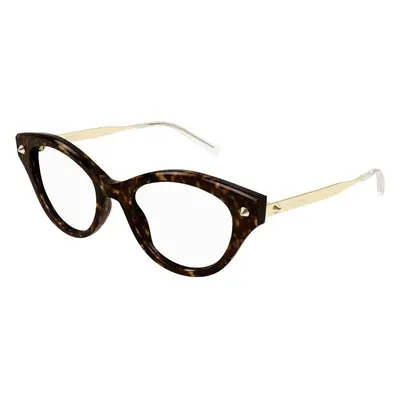 Alexander McQueen AM0485O 002 ONE SIZE (52) Havana Férfi Dioptriás szemüvegek