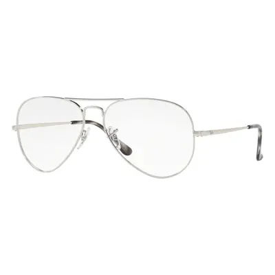 Ray-Ban Aviator Optics RX6489 2501 M (55) Ezüst Unisex Dioptriás szemüvegek