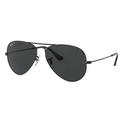 Ray-Ban Aviator RB3025 002/48 Polarized M (58) Fekete Unisex Napszemüvegek