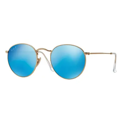 Ray-Ban Round Metal Flash Lenses RB3447 112/4L Polarized L (50) Arany Unisex Napszemüvegek