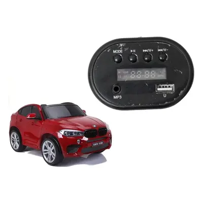 Zenei panel BMW X6M elektromos kisautóhoz